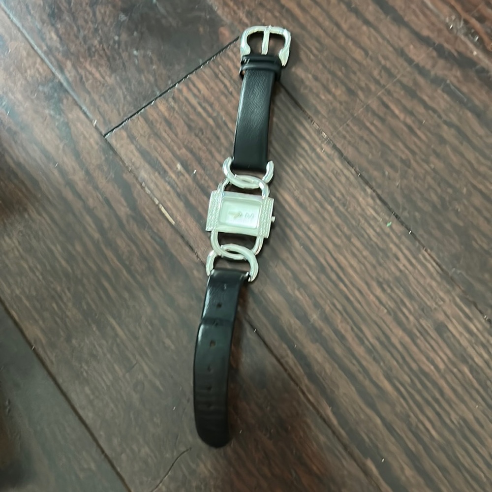 D&G Leather and Silver watch